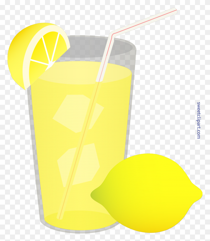 4842x5628 Iced Lemonade Glass Straw Lemon Wedge Clip Art - Glass Of Lemonade Clipart