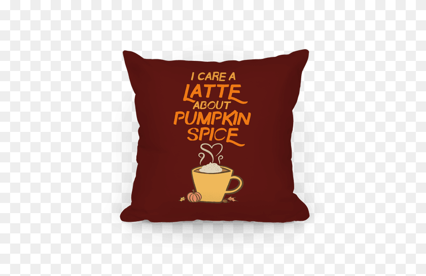 484x484 Iced Pumpkin Spice Latte Pillows Lookhuman - Pumpkin Spice Latte PNG