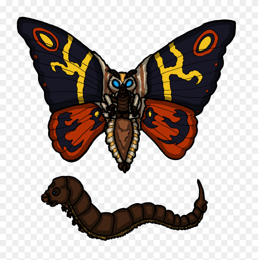 1200x1208 Ichf Mothra Horror Flora - Mothra Png