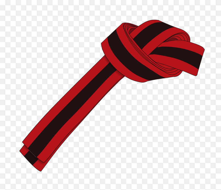 1371x1166 Ichf Red Black Belt Gup Large - Red Stripe PNG