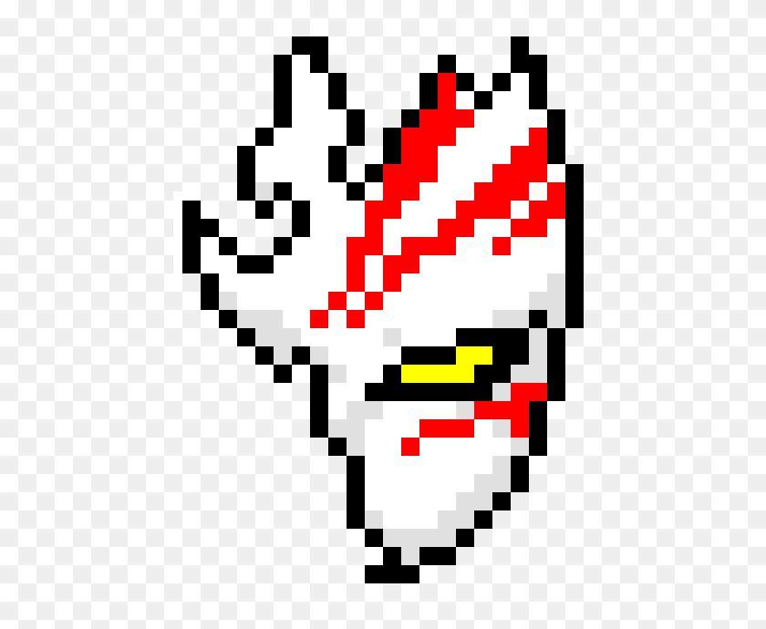 480x630 Ichigo Mask Pixel Art - Ichigo PNG