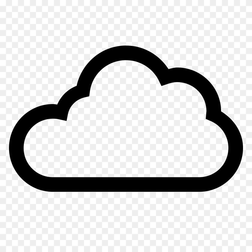1600x1600 Icono - Nubes Oscuras Png