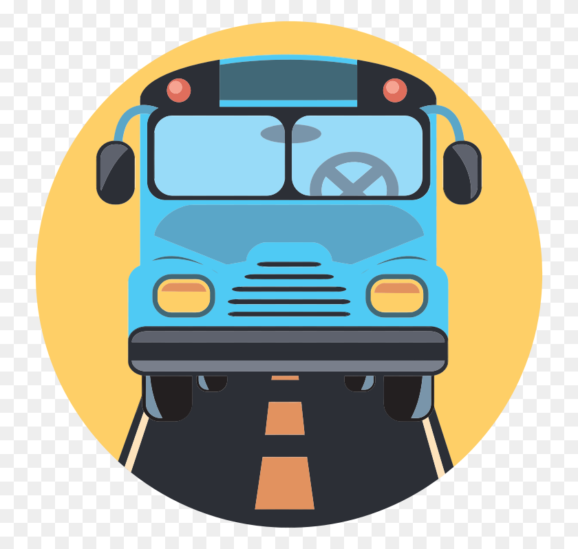 738x738 Icon Bus Driver Size - Bus PNG