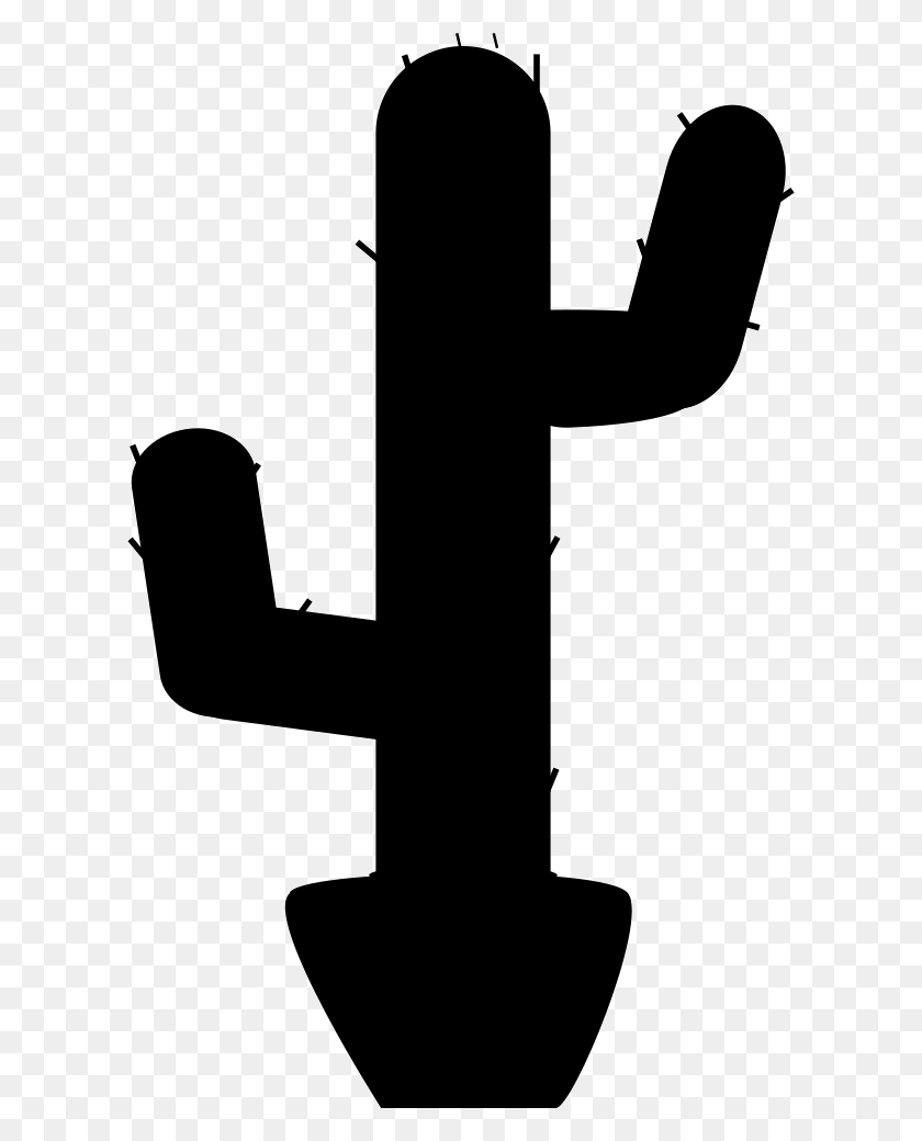 608x980 Icon Cactus Png Icon Free Download - Cactus Outline Clipart