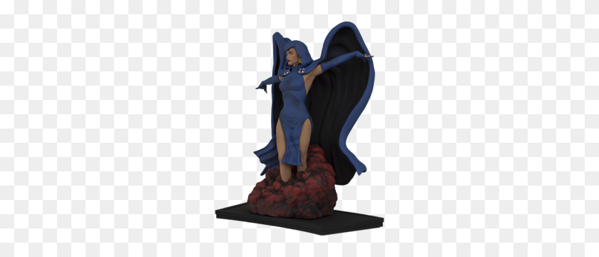 300x300 Icono De Los Héroes De Dc Comics New Teen Titans Raven Estatua - Estatua De Ángel Png