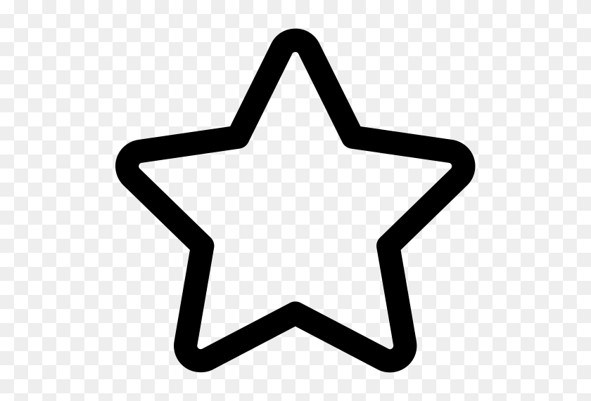 512x511 Icon Hollow Five Stars, Five Stars, Rate Icon With Png And Vector - Five Stars Clipart