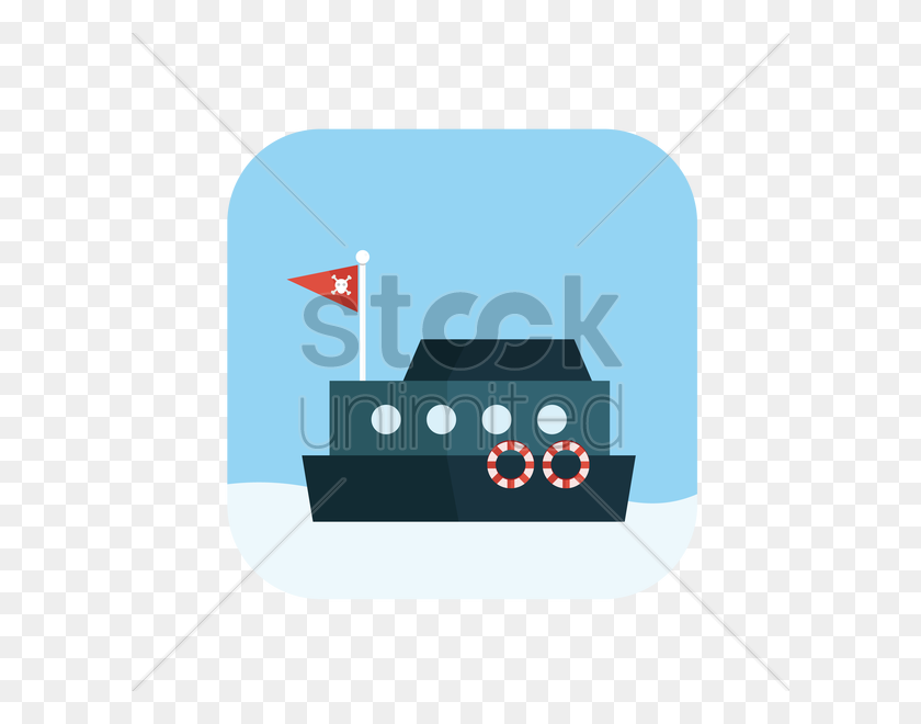 600x600 Иконка Пиратский Корабль Векторное Изображение - Скорость Клипарт
