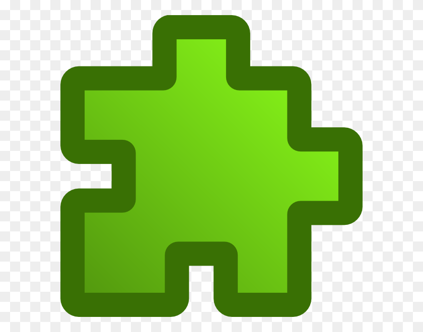 600x600 Icon Puzzle Green Clip Art Free Vector - License Clipart