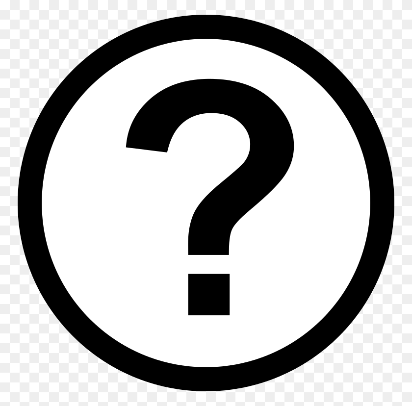768x768 Icon Round Question Mark - Round PNG