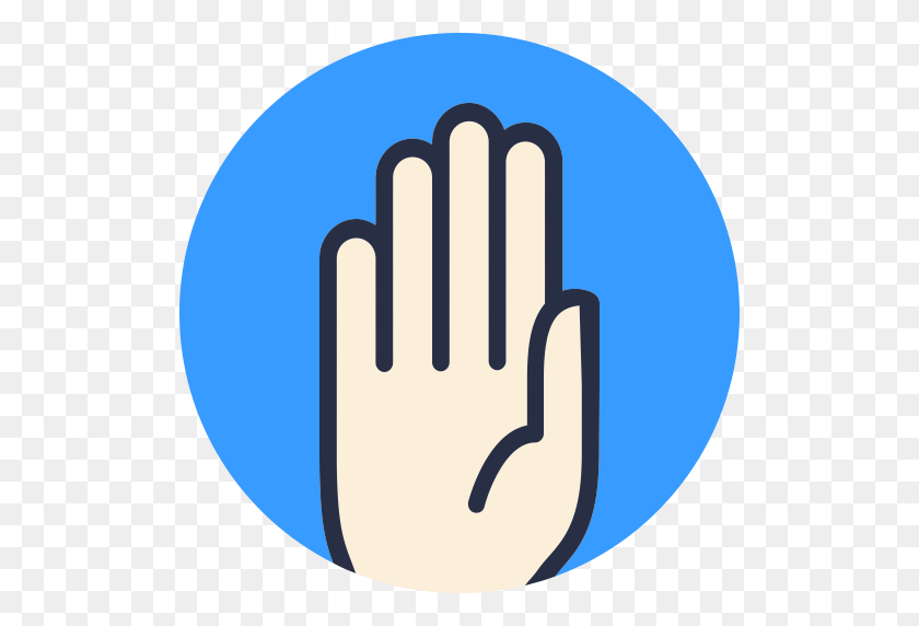 512x512 Значок Список Учеников Поднимите Руку, Школа, Значок Руки С Png - Поднимите Руку Клипарт