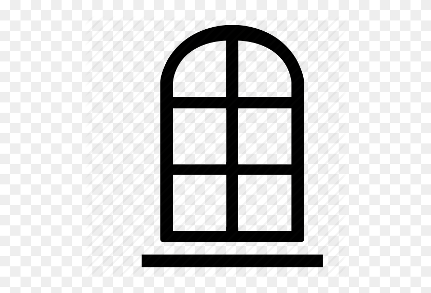 512x512 Icon Window Clipart Best, Clip Art Black And White Door And Window - Window Clipart Black And White