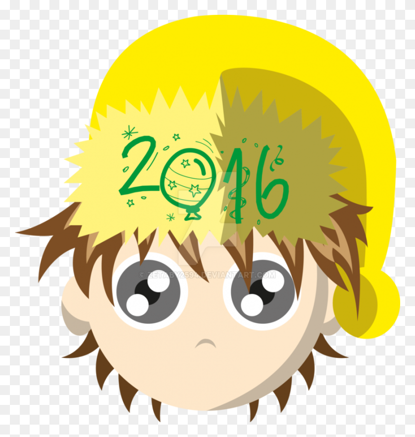 869x920 Icon Zetaby Happy New Year - New Year 2016 Clipart