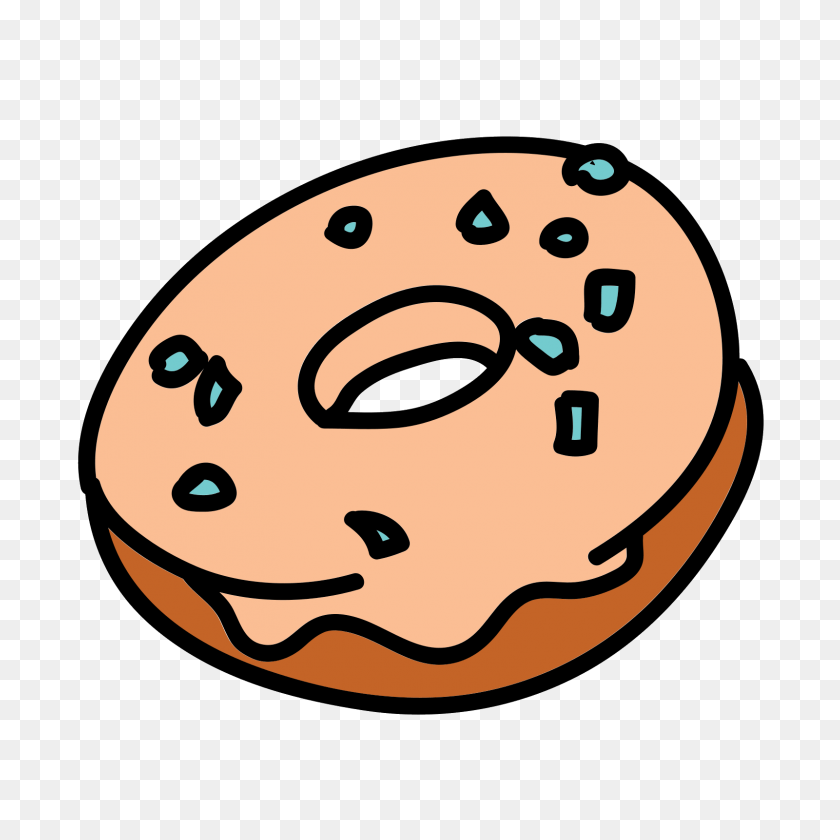 1600x1600 Icona Doughnut - Glazed Donut Clipart