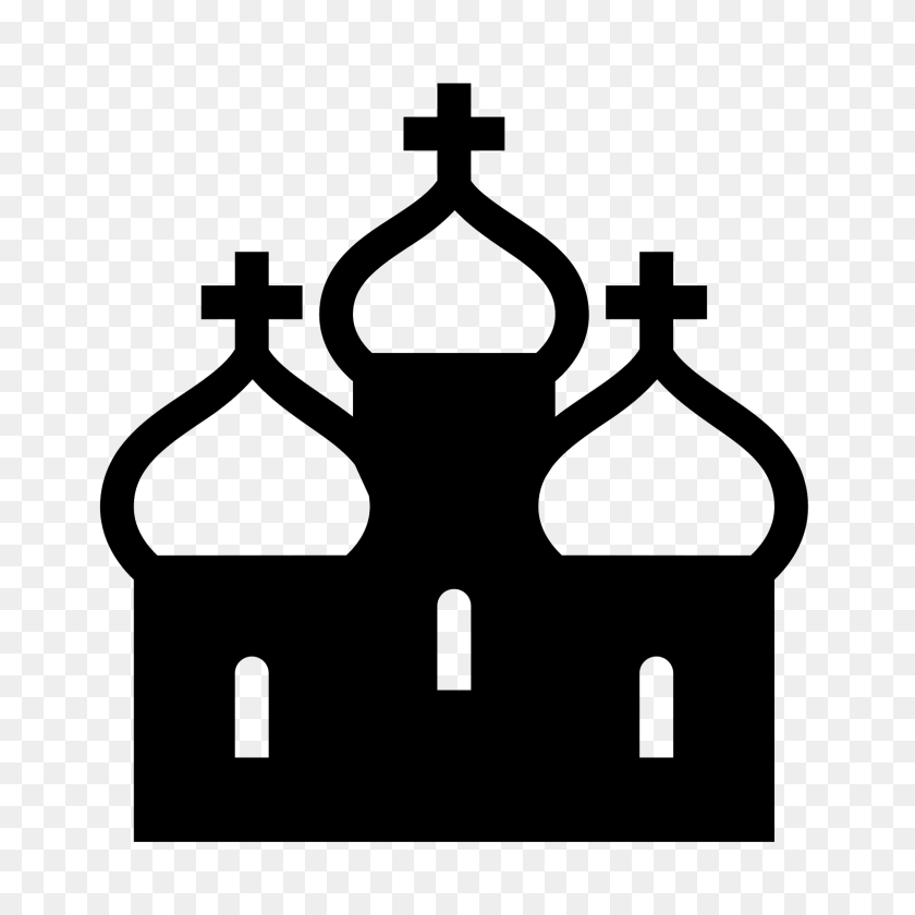 1600x1600 Icona Orthodox Church Filled - Church Icon PNG
