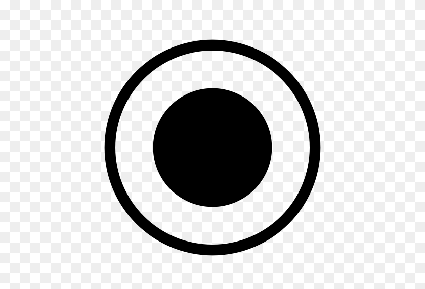 512x512 Иконка Iconfont Dot Circle С Png И Векторным Форматом Бесплатно - Белая Точка Png