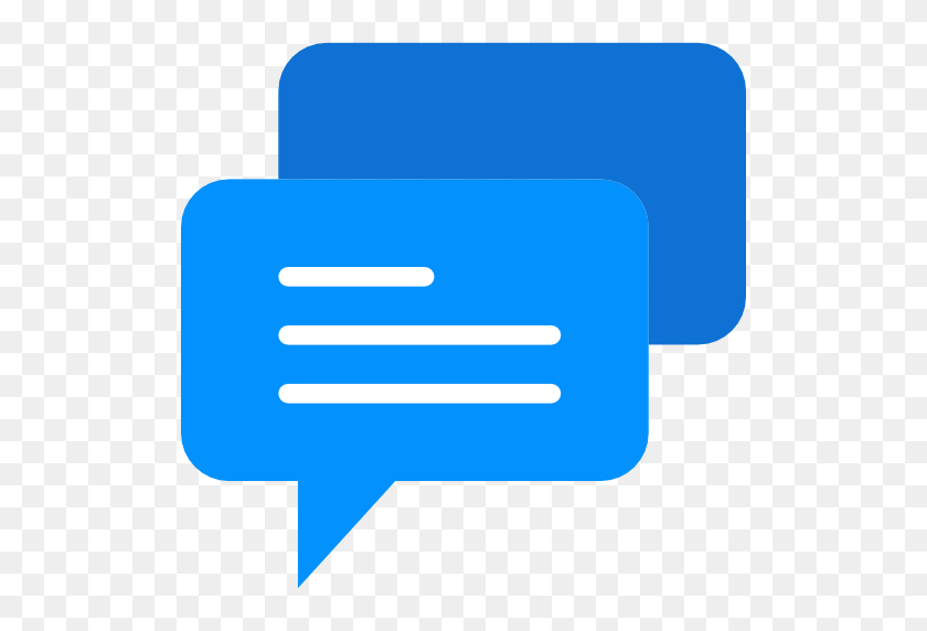 512x512 Icono Chat, Dialogo, Las Burbujas, Burbujas, Hablar, Azul Gratis - Бурбухас Png