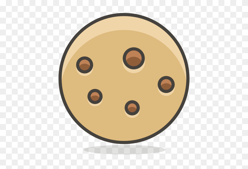 512x512 Icono Cookie, Alimentos Gratis De Another Emoji Icon Set - Cookie Emoji PNG