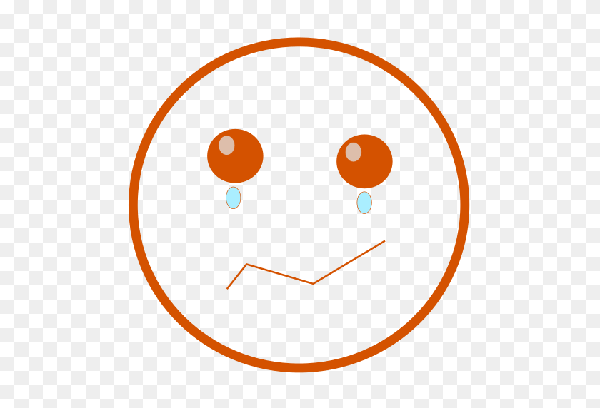 512x512 Icono Emo, Emoticon Gratis De Smiley Face - Lagrimas PNG