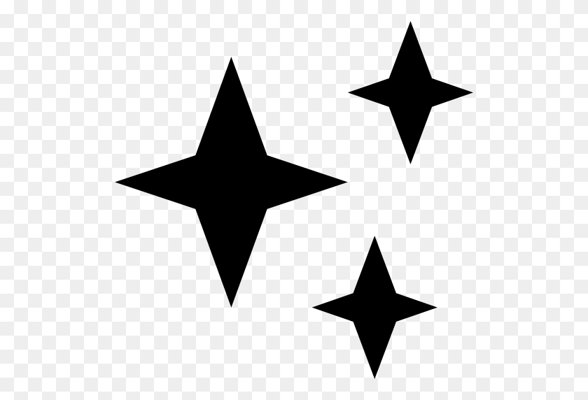 512x512 Icono Las Estrellas, El Clima, El Simbolo, De, Tres, Formas Gratis - Estrellas Png