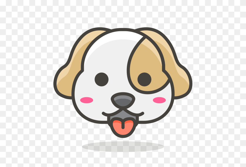 512x512 Icono Perro, La Cara Gratis De Free Vector Emoji - Perro Png