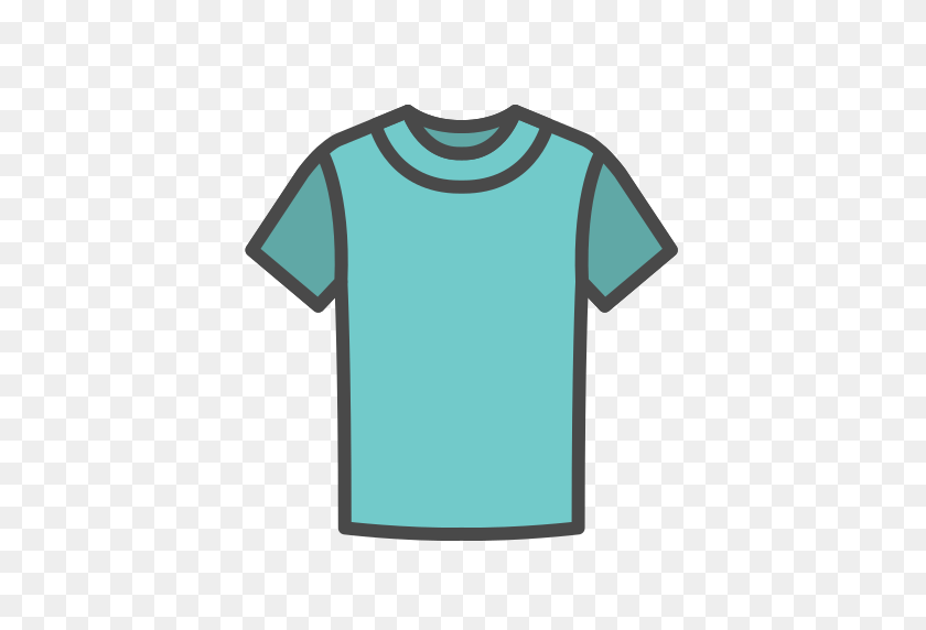 512x512 Icono T, Цвет Заливки Значков Одежды Camisa Gratis De Clothing - Камиса Png