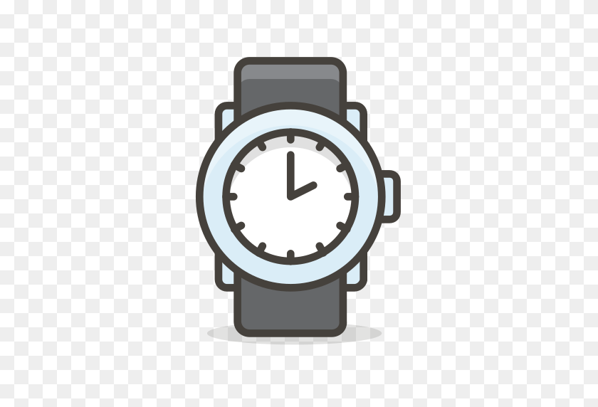 512x512 Icono Tiempo, Reloj, Reloj De Pulsera Gratis De Еще Один Набор Иконок Emoji - Часы Emoji Png