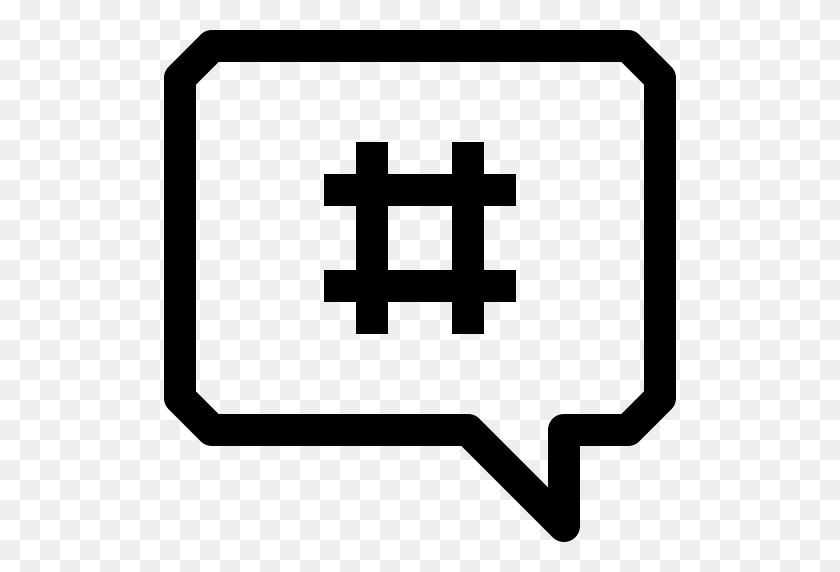 512x512 Iconos Hashtag Iconos, Descargar Iconos Vectoriales Y Png Gratis - Hashtag Clipart
