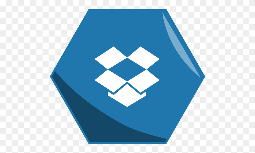 512x443 Icons For Free Dropbox Icon, Hexagon Icon, Social Icon Icon - Dropbox Logo PNG