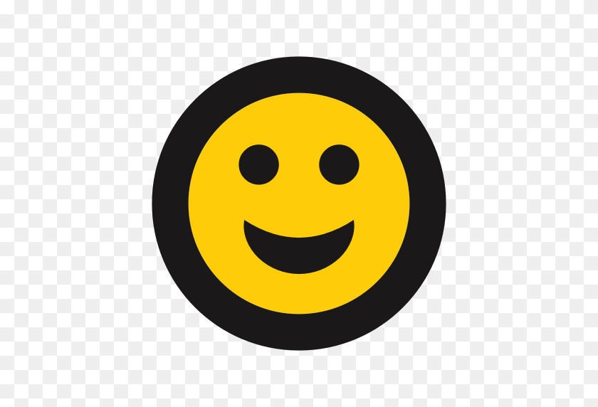 512x512 Icons For Free Emoji Icon, Emoticon Icon, Grn, Smirk Icon - Smirk Emoji PNG