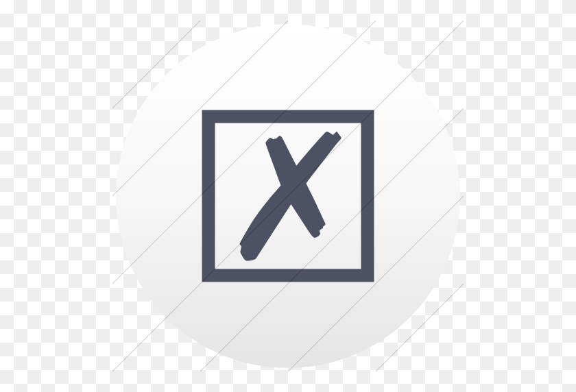 512x512 Iconsetc Flat Circle Blue Gray On White Gradient Classica Ballot - White Gradient PNG