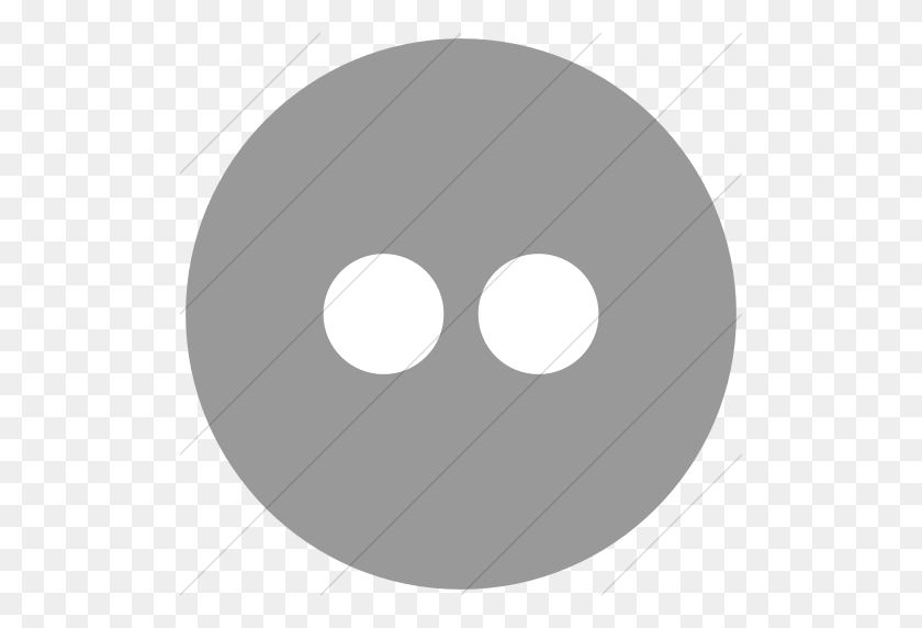 512x512 Iconsetc Плоский Круг Белый На Светло-Сером Значке Социальных Сетей - Световой Круг Png