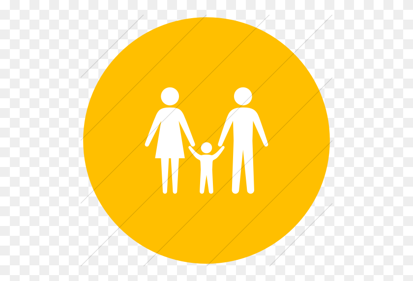 512x512 Iconsetc Плоский Круг Белый На Желтом Оча Гуманитарные Люди - Значок Населения Png
