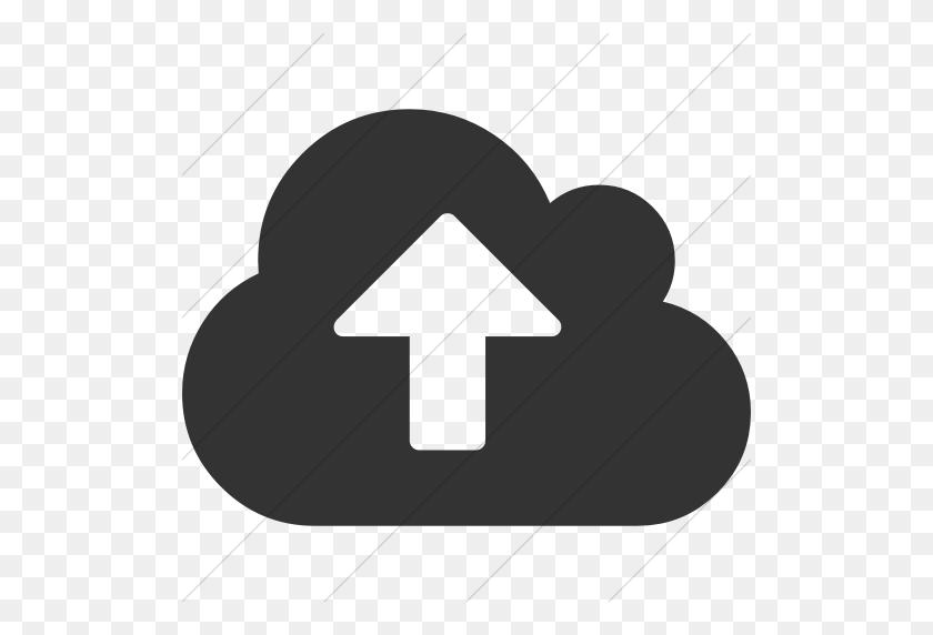 512x512 Iconsetc Simple Dark Gray Bootstrap Font Awesome Cloud Upload Icon - Dark Cloud PNG
