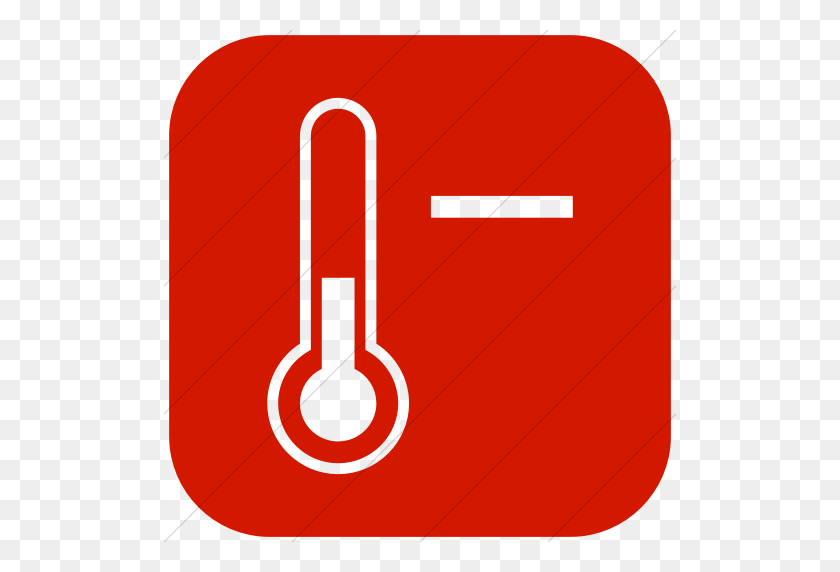 512x512 Iconsetc Simple Red Ocha Humanitarians Inverse Disaster Cold - Cold Thermometer Clip Art