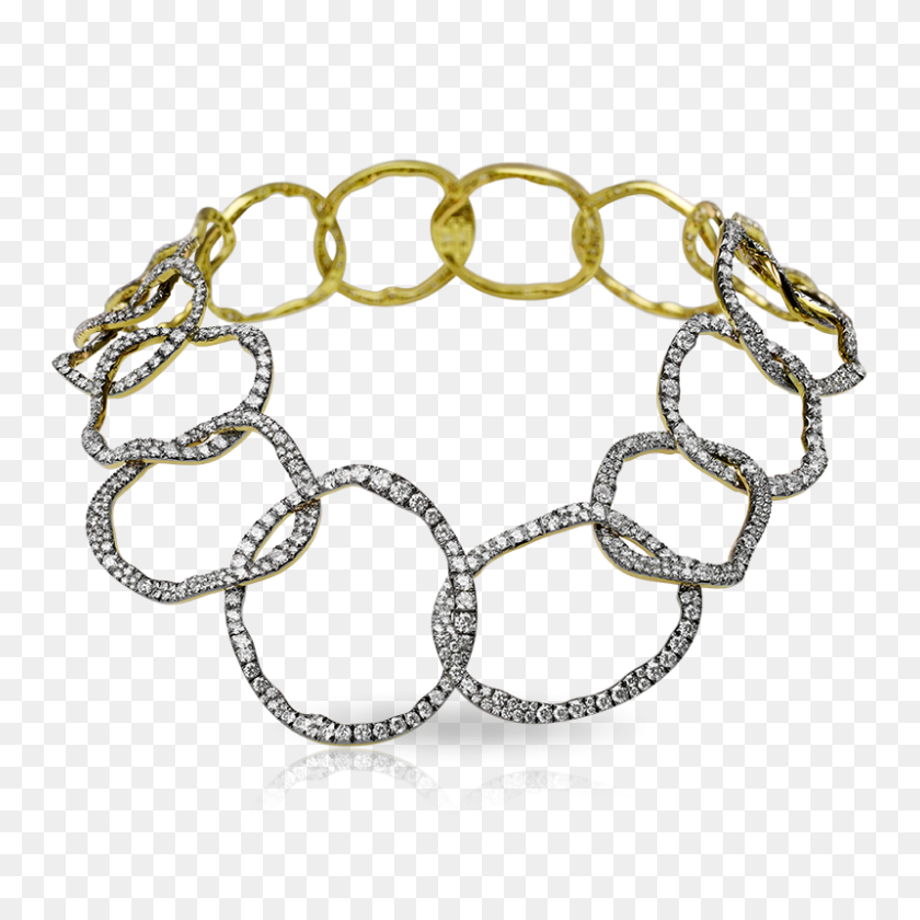 800x800 Ожерелье Ida Из Чистого Белого Цвета В Каратах - Падающие Бриллианты Png
