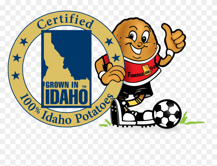 1062x797 Idaho Potato Commission - Vintage Football Clipart