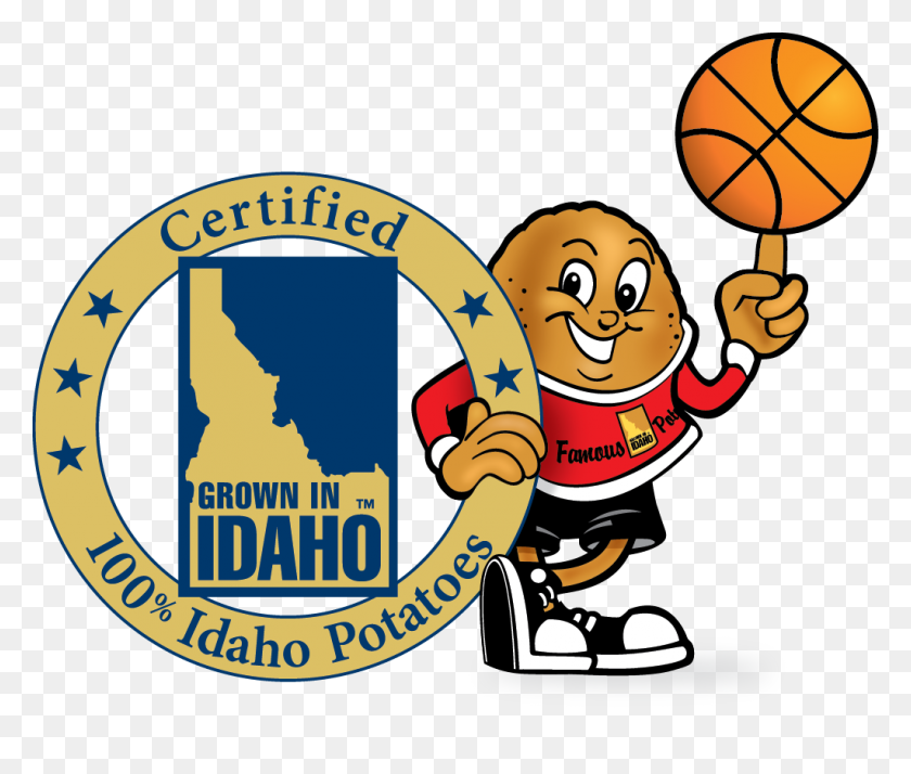 1023x859 Idaho Potato Commission - Christmas Basketball Clipart