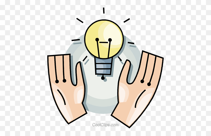 464x480 Idea Light Bulb Royalty Free Vector Clip Art Illustration - Light Bulb Idea Clipart