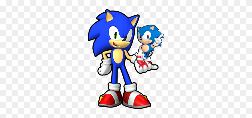 253x334 If Classic Sonic Being In Forces Was So Bad Then What Would You - Classic Sonic PNG