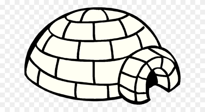 640x400 Igloo Clipart - Bottle Clipart Black And White