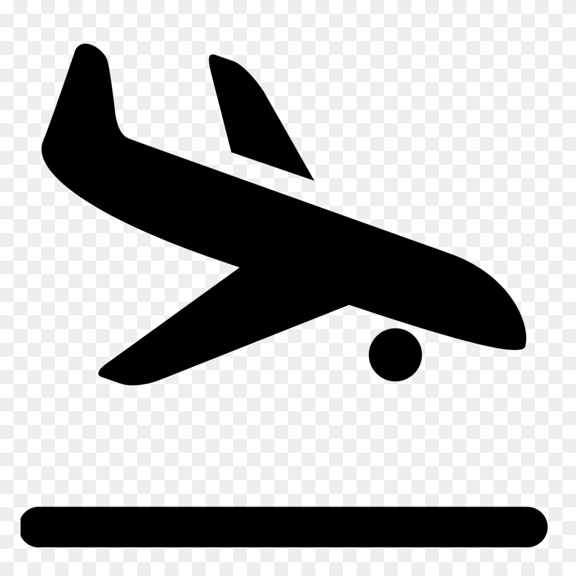 1600x1600 Ikonka Airplane Landing - Airplane Icon PNG