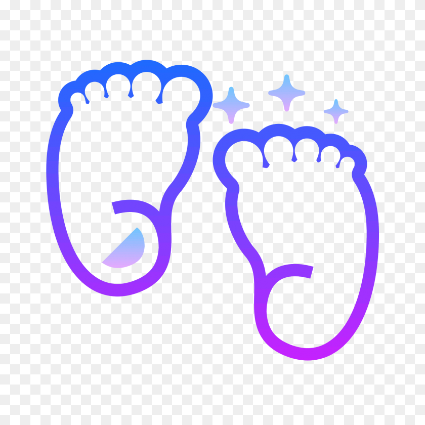 1600x1600 Ikonka Baby Feet - Baby Feet PNG