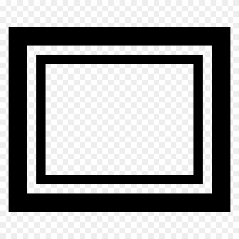 1600x1600 Ikonka Frame - Black Frame PNG