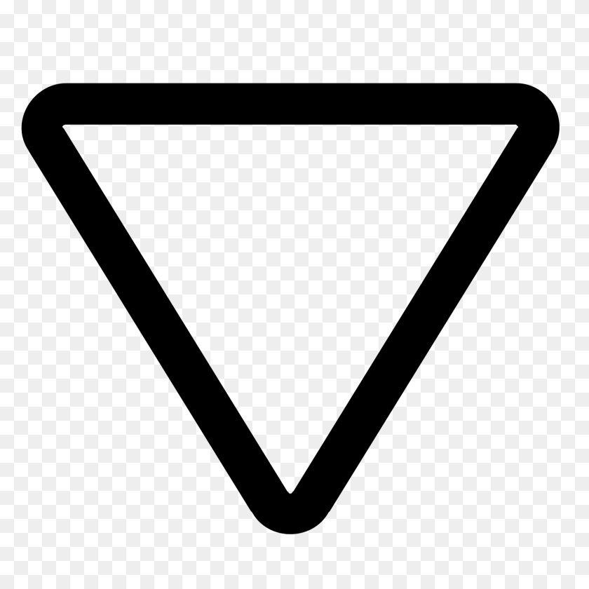 1600x1600 Иконка Треугольник Стрелка - Равносторонний Треугольник Png