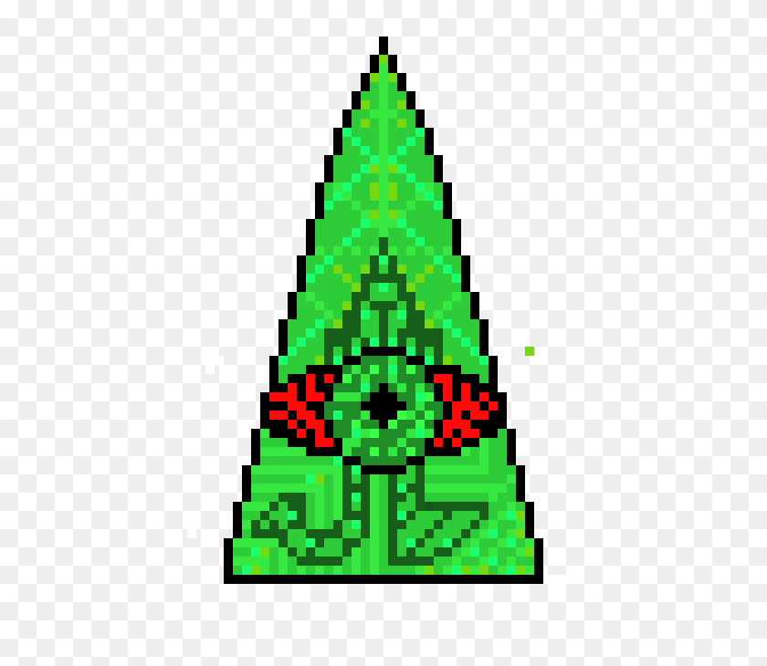 430x670 Illuminati Pixel Art Maker - Símbolo Illuminati Png