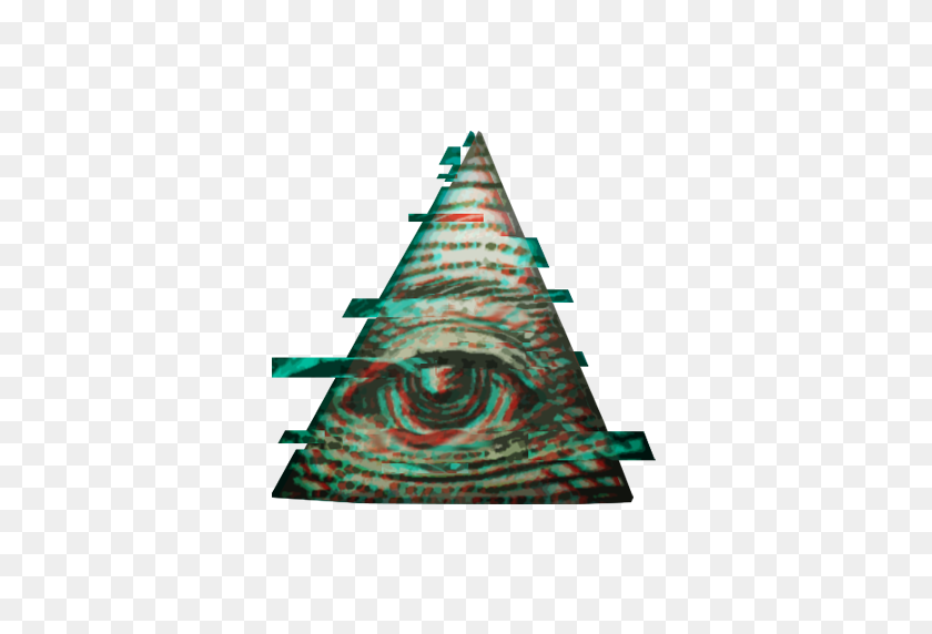 512x512 Illuminati Triángulo Triángulo Freetoedit Glitch - Illuminati Png