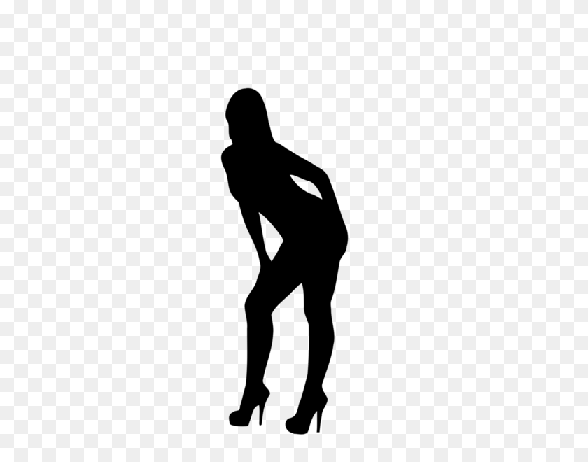600x600 Illustrated Silhouette Of A Beautiful Woman Pv Free Images - Hot Woman PNG