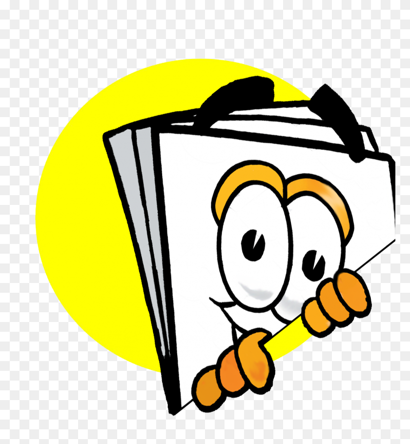 1232x1344 Illustration Of A Cartoon Paper Mascot Peeking Around A Corner - Peeking PNG