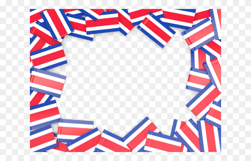 640x480 Иллюстрация Флага Коста-Рики - Пуэрто-Рико Клипарт