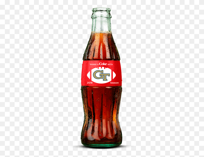 586x586 Estoy Animando A Georgia Tech - Botella De Coca Cola Png
